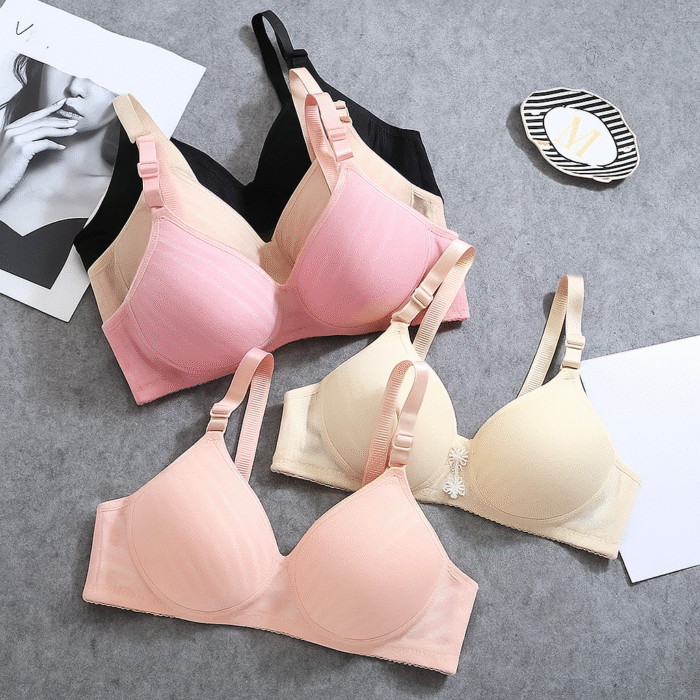 Stylish and Comfortable Soft Net Aire Bra, Non Wired Non Padded - Image 1