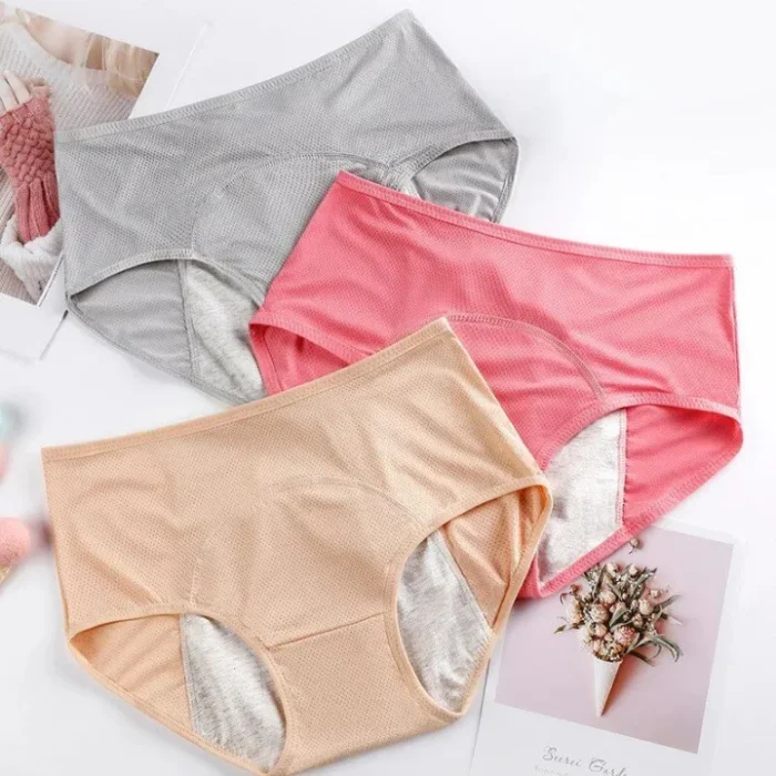 Leak Proof Panties for Women Soft Cotton Panties Women Physiological Underwear Period - Image 1